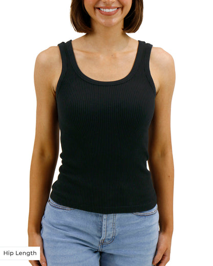 Black tank top