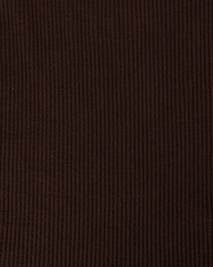 detail view stock shot of chocolate brown brami tank