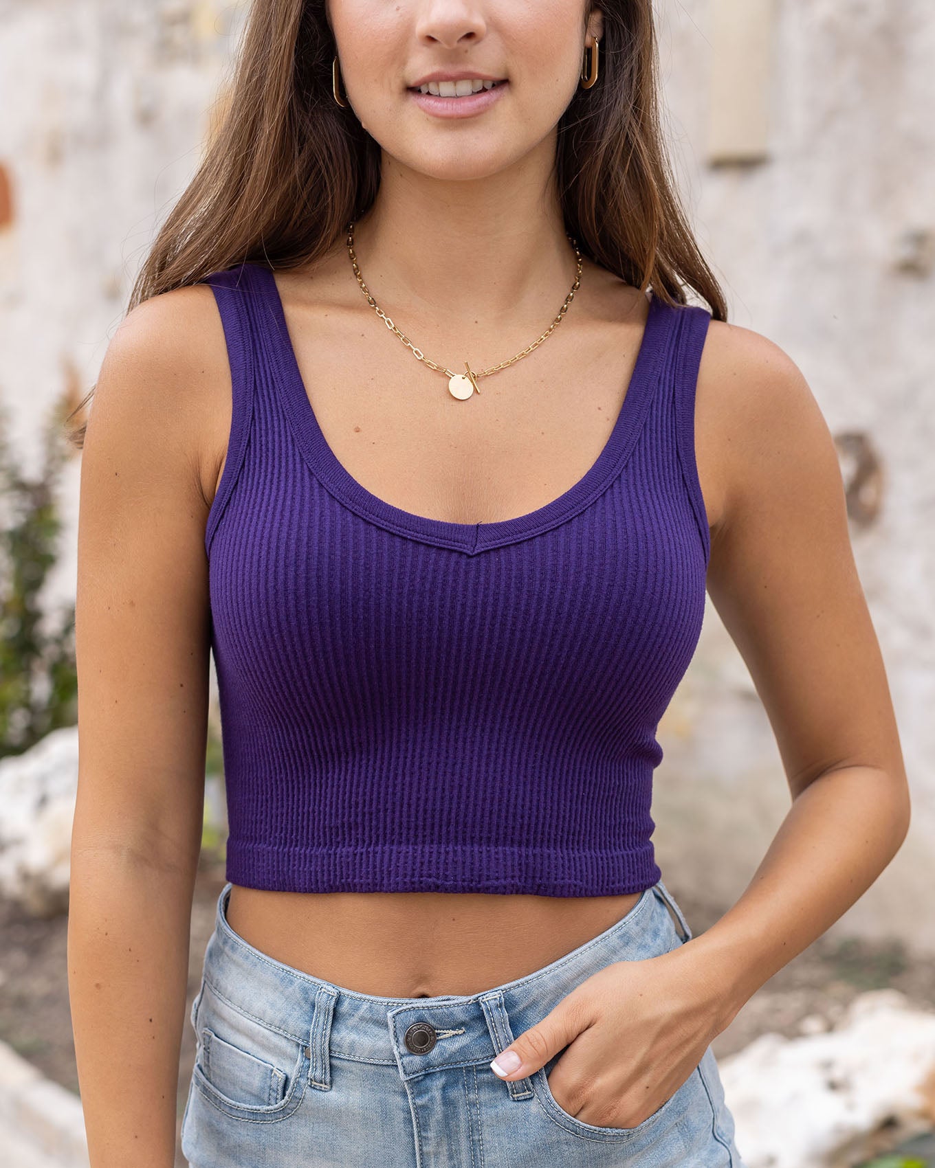 Ribbed Knit Crop Top - Women - Ready-to-Wear