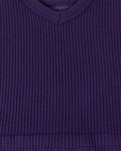 Brami Top Deep Purple Material Close Up