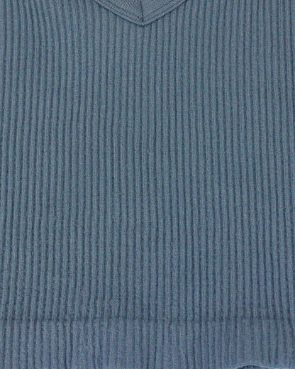 Brami Top Dusty Blue Material Close Up