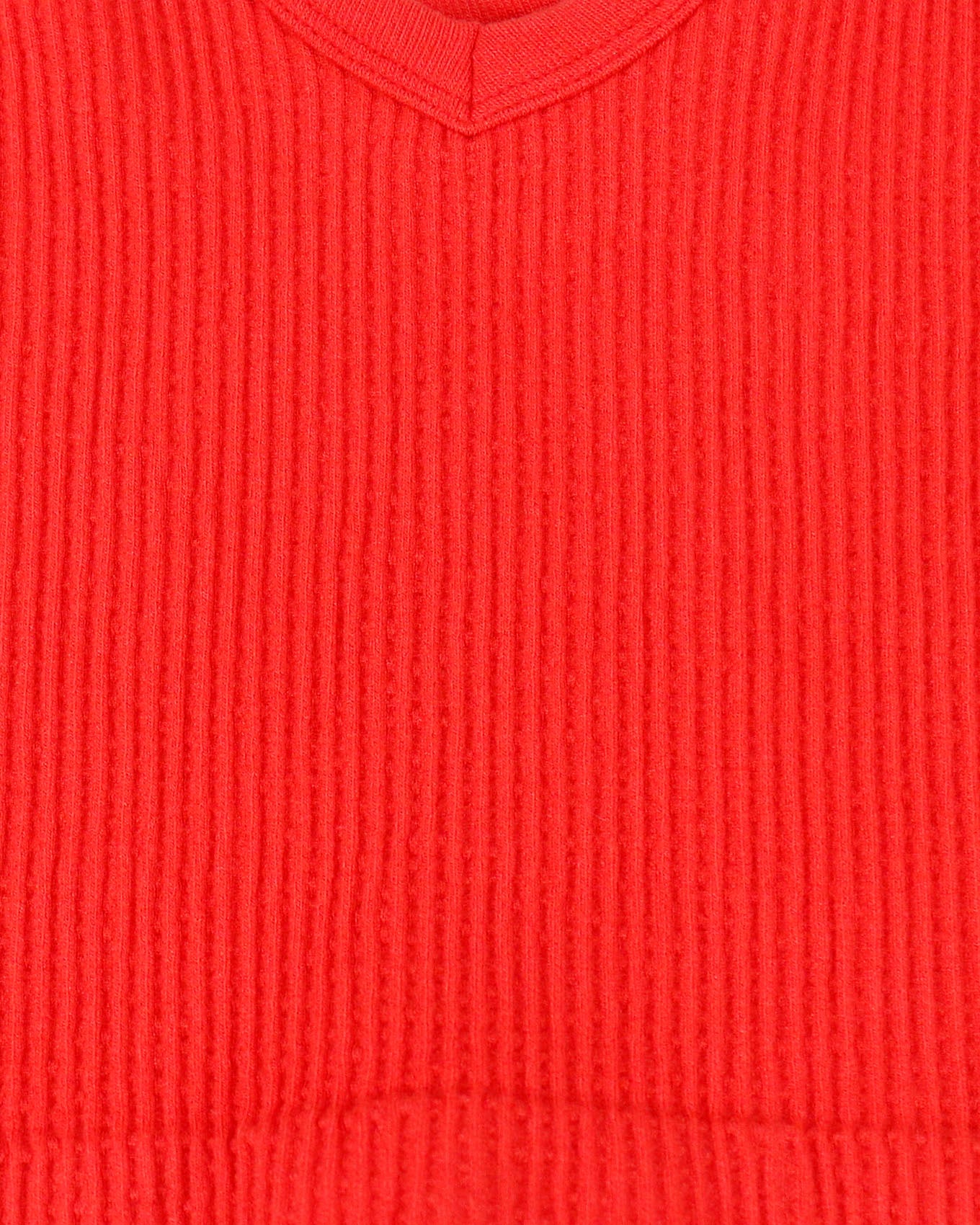 Brami Top Poppy Red Material Close Up