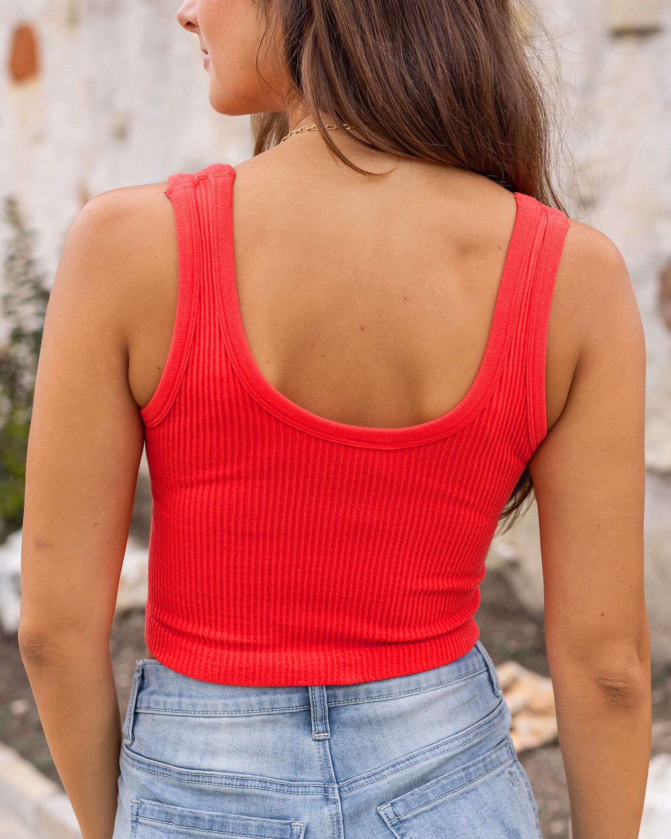 Brami Top Poppy Red Back
