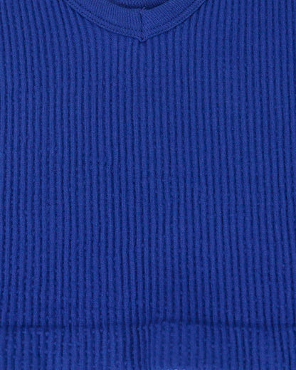 Brami Top Royal Blue Material Close Up