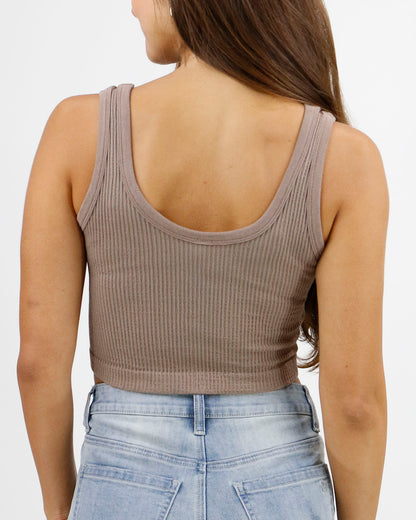 Brami Top Taupe Back
