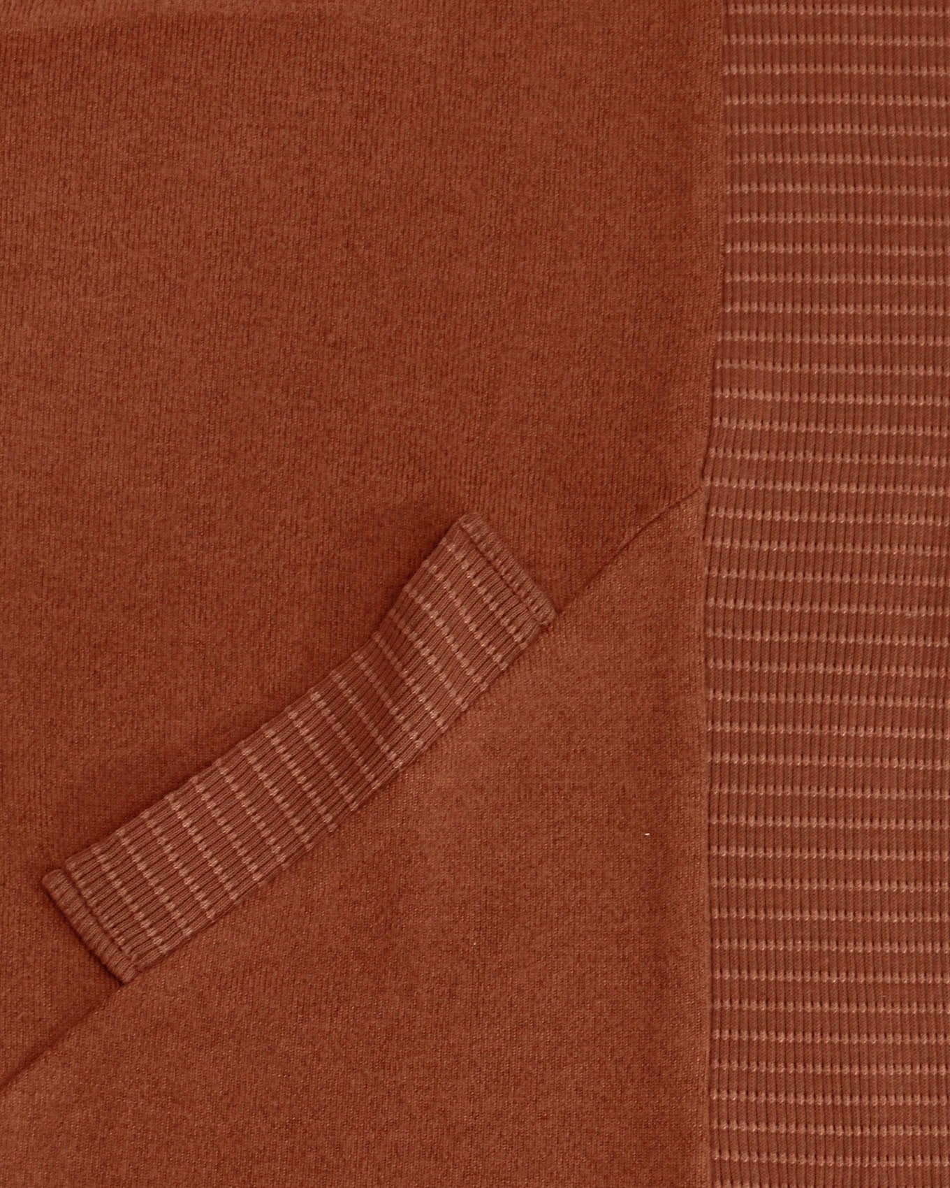 detail view stock shot of buttery soft cinnamon cocoon cardi