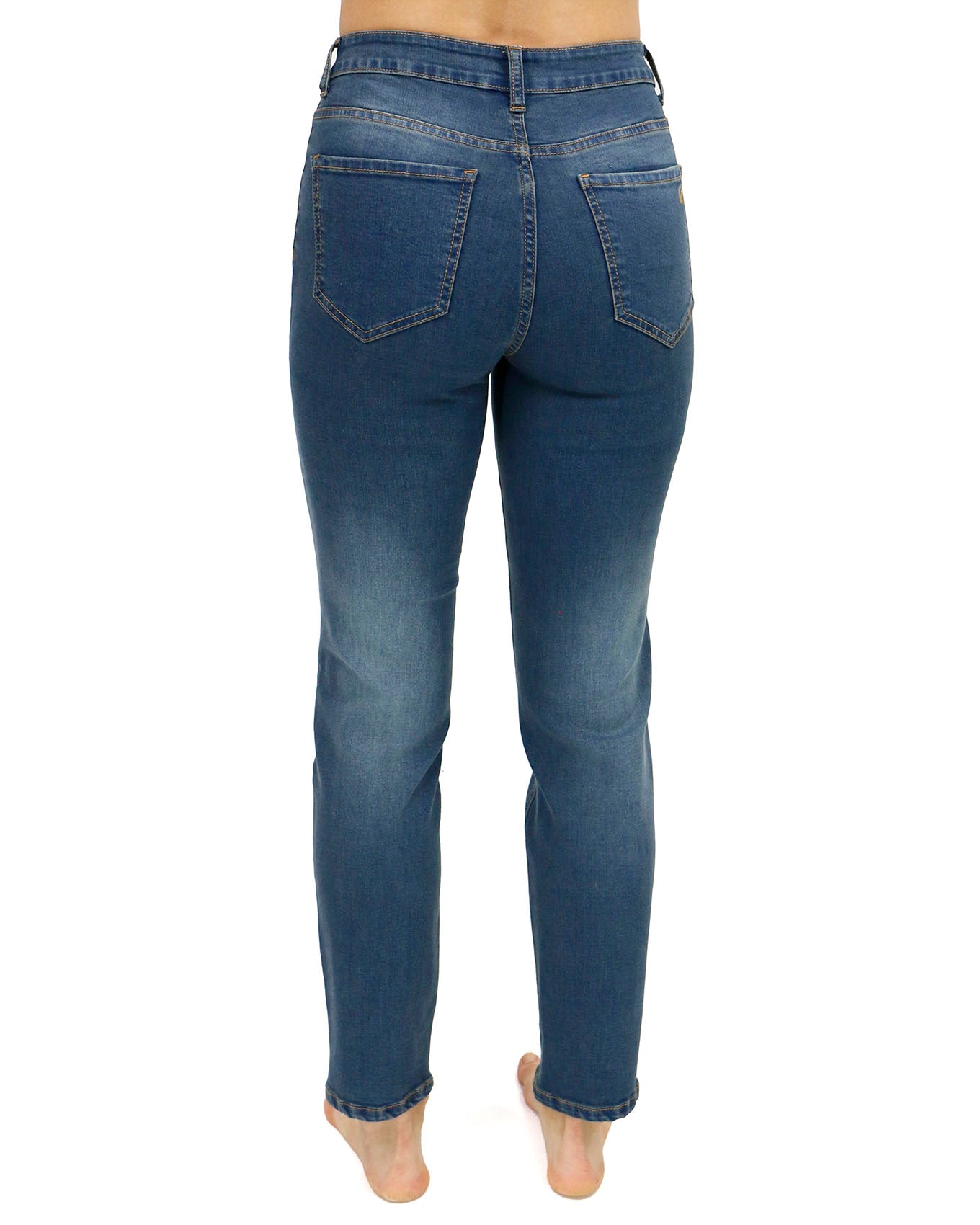 back view stock shot button fly jeans