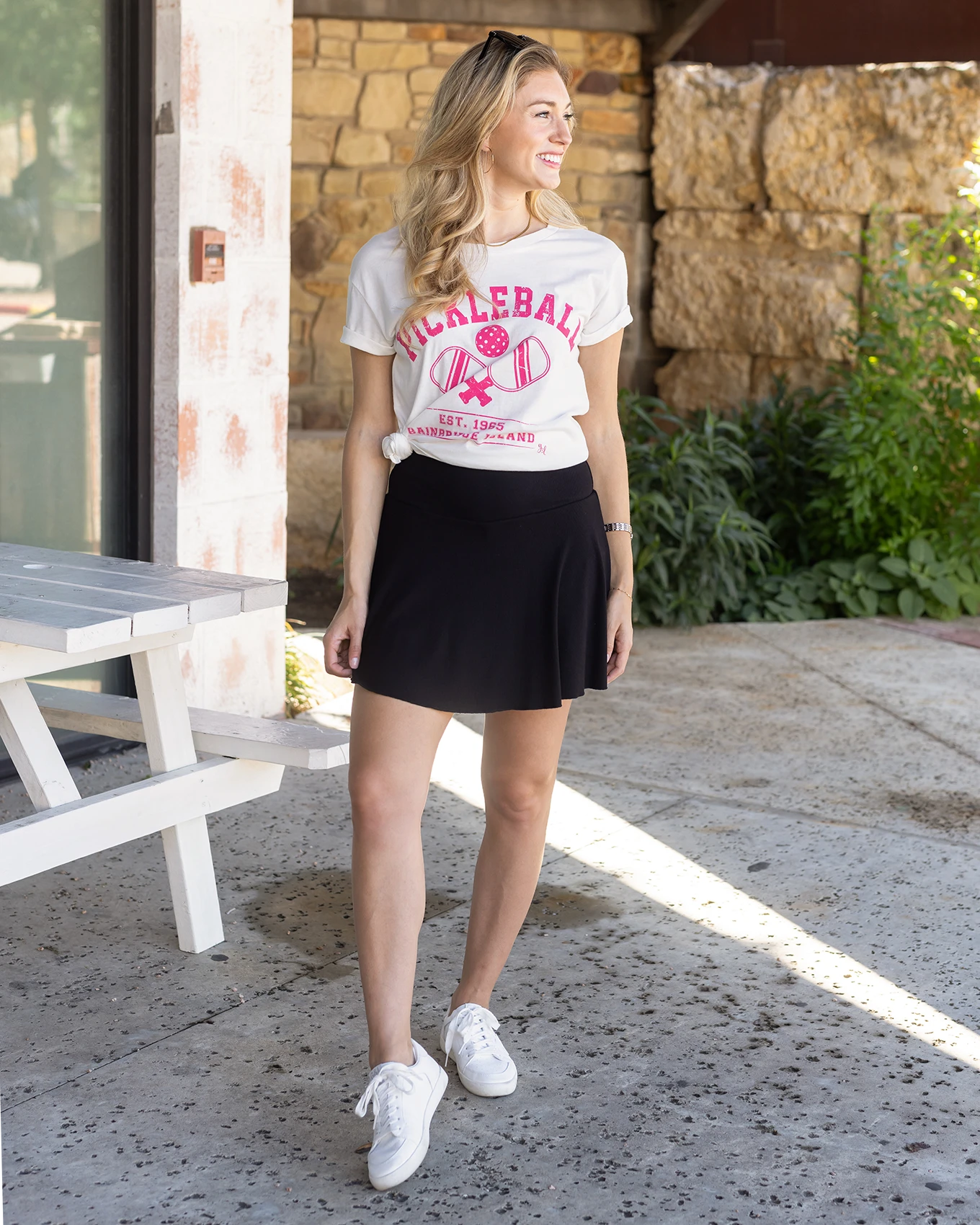 Athletic skort in black
