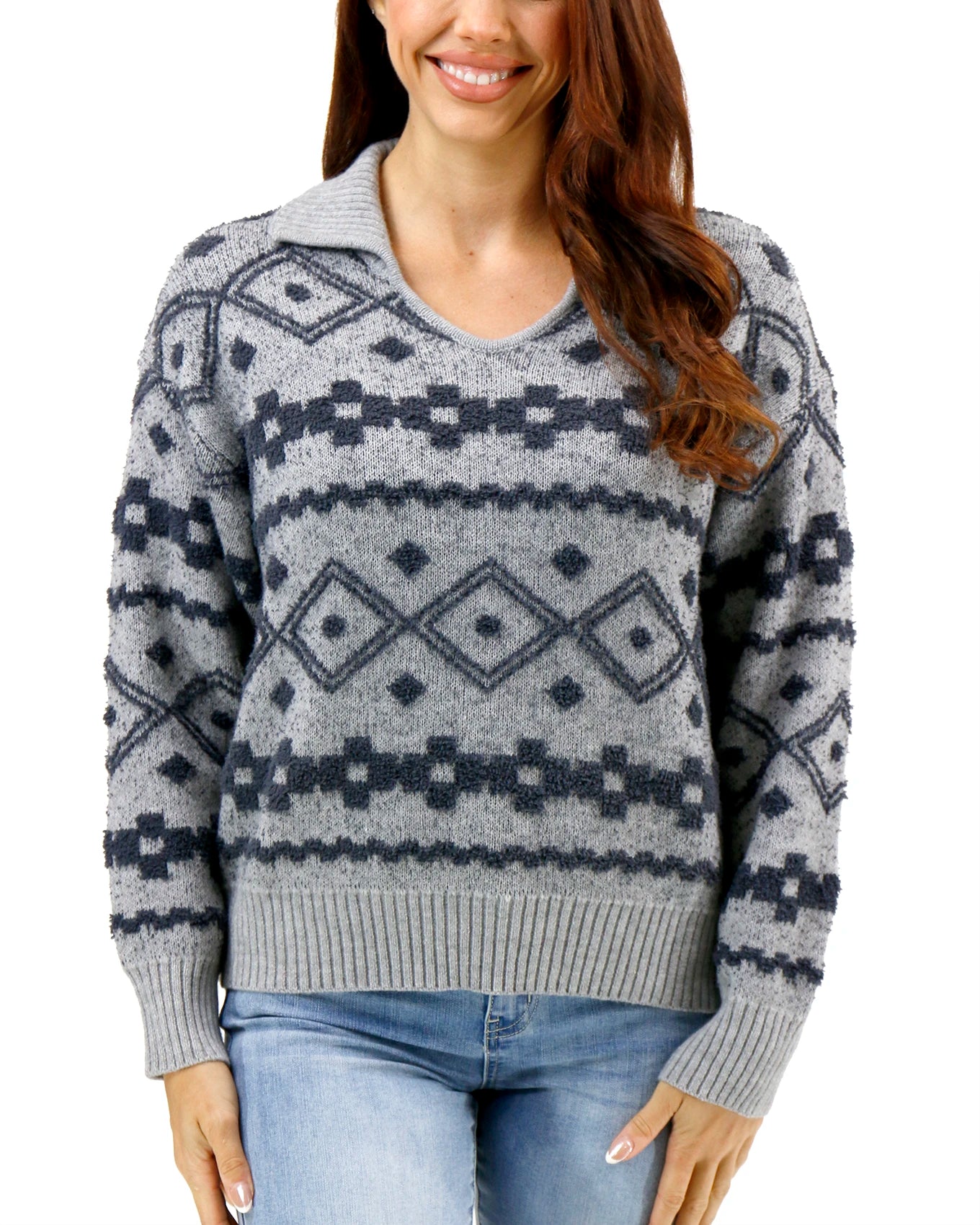 ribbed hem sweater