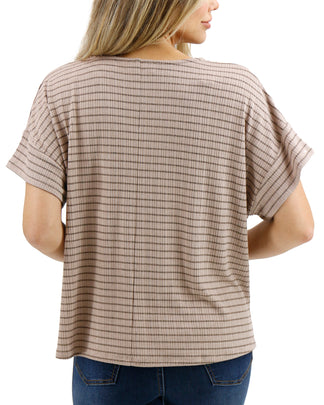 Tea For Two Lace Detail Dolman Top main image 0