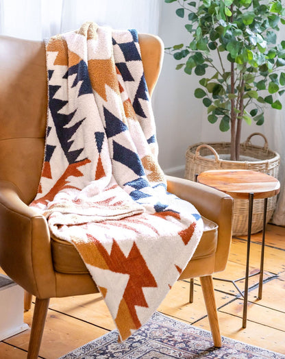 styled view of aztec blanket