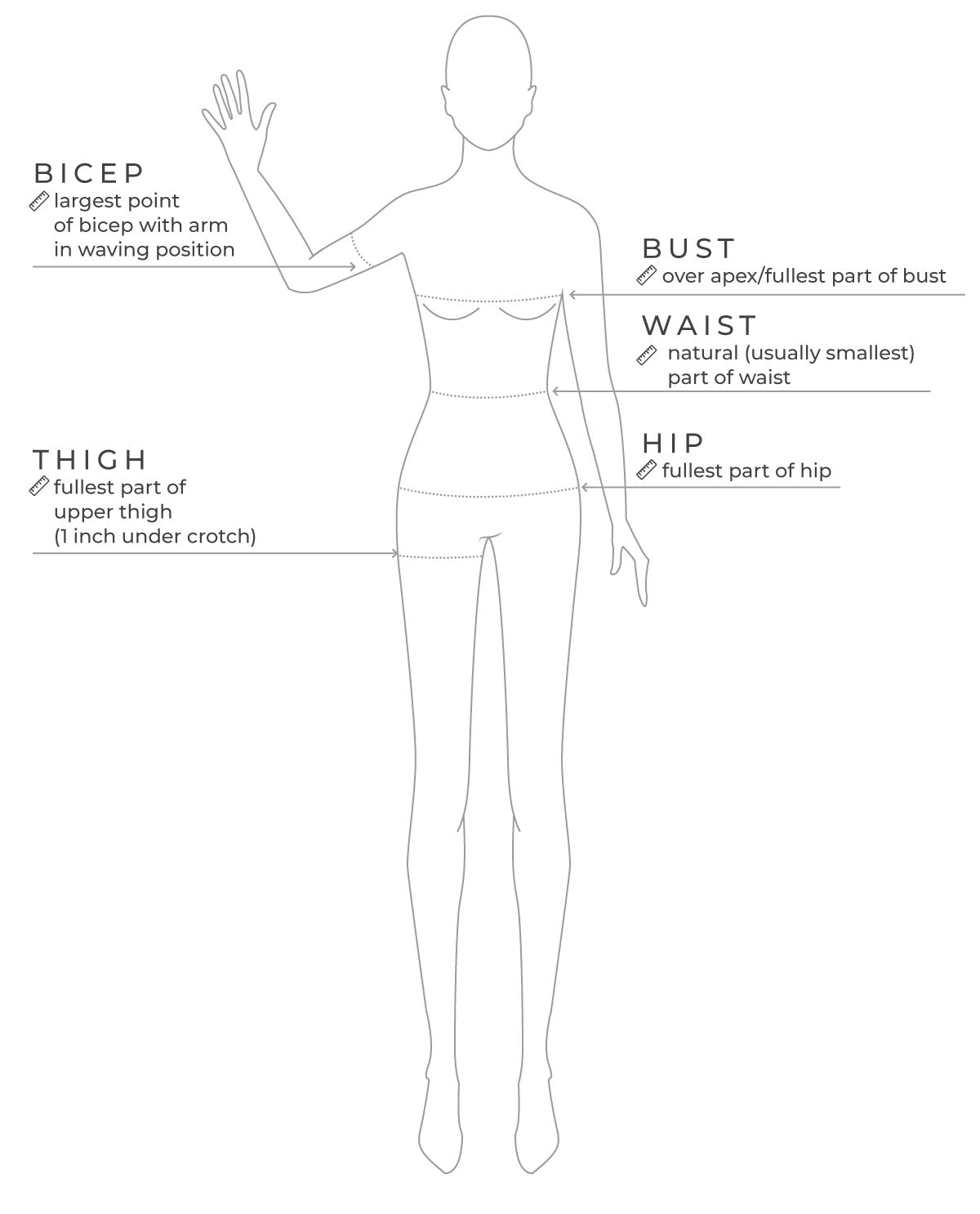 Measurement Guide - Grace and Lace