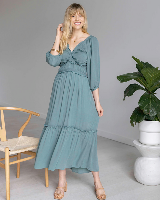 Blue maxi dress