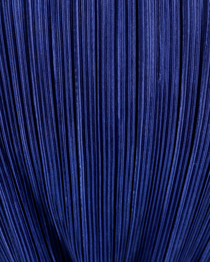 Fabric view of Royal Eve Belted Plisse Dress