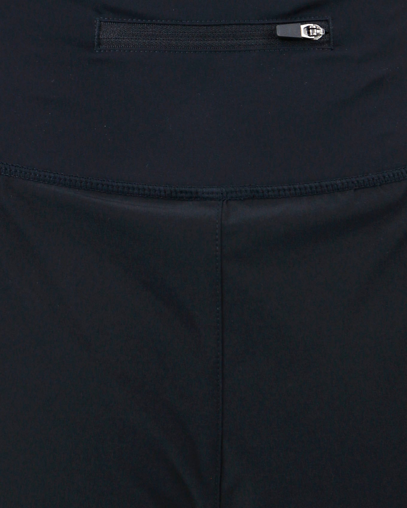 Athletic Shorts Black Zipper