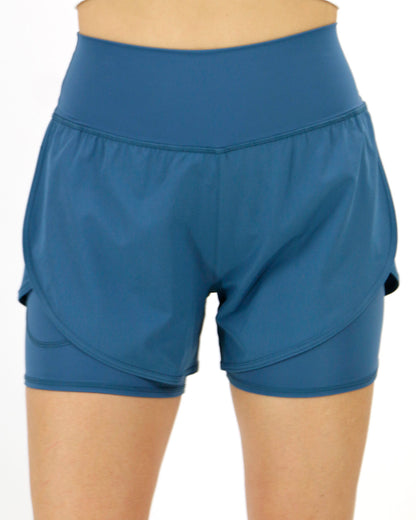 Athletic Shorts Blue Heron Front