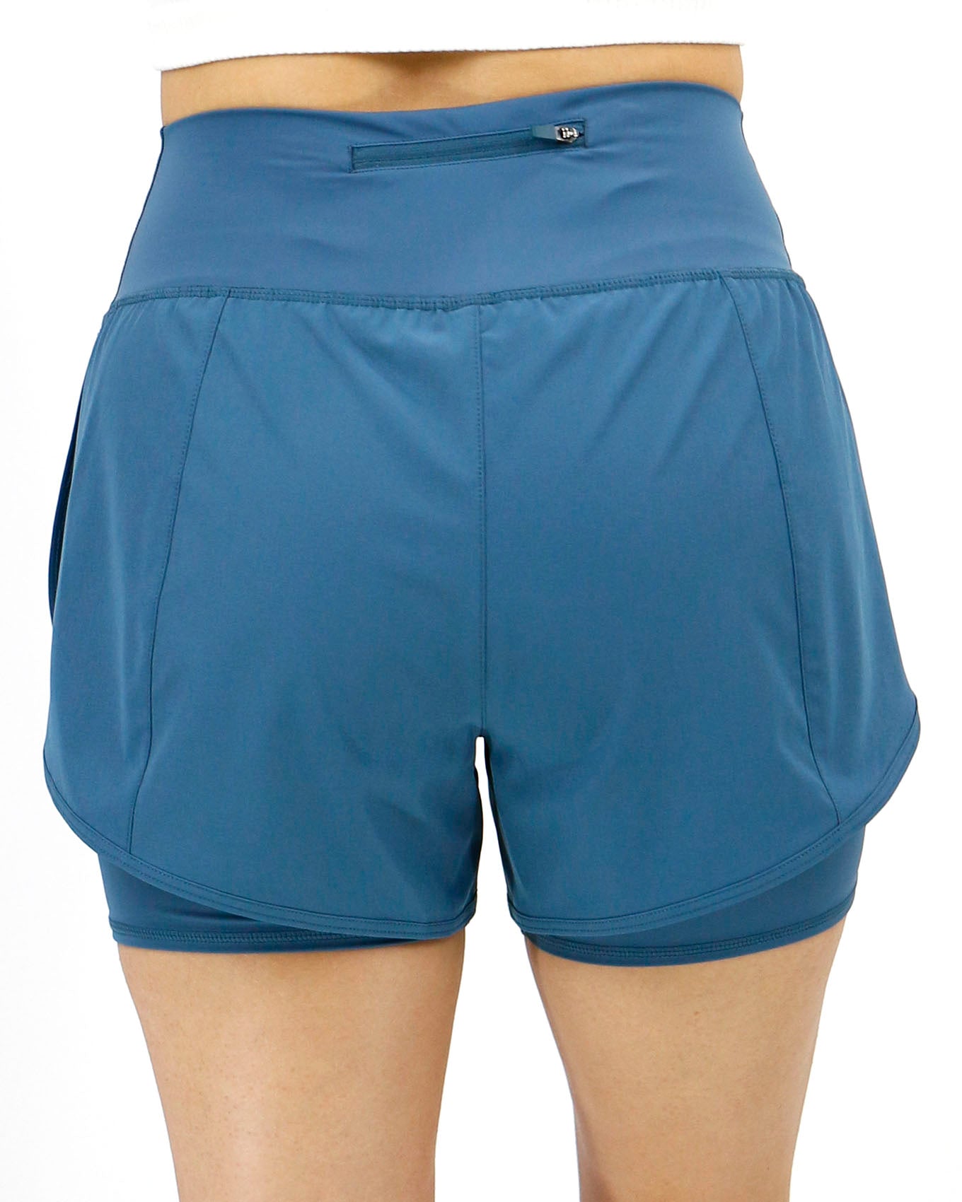 Athletic Shorts Blue Heron Back