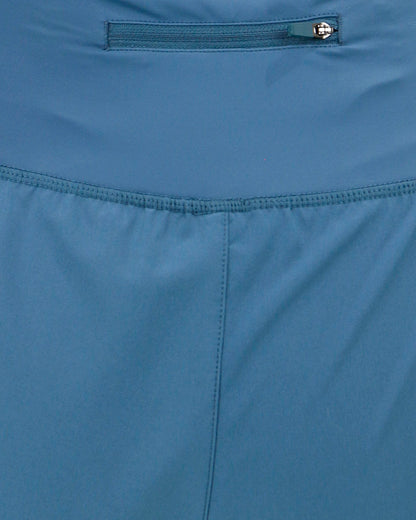 Athletic Shorts Blue Heron Zipper