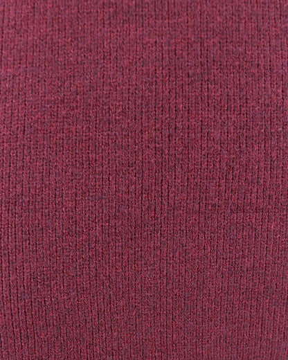 Fabric view of Cabernet Faux Wrap Sweater Dress