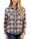 [Entro] Plaid Wonderer Button Up Top Plus