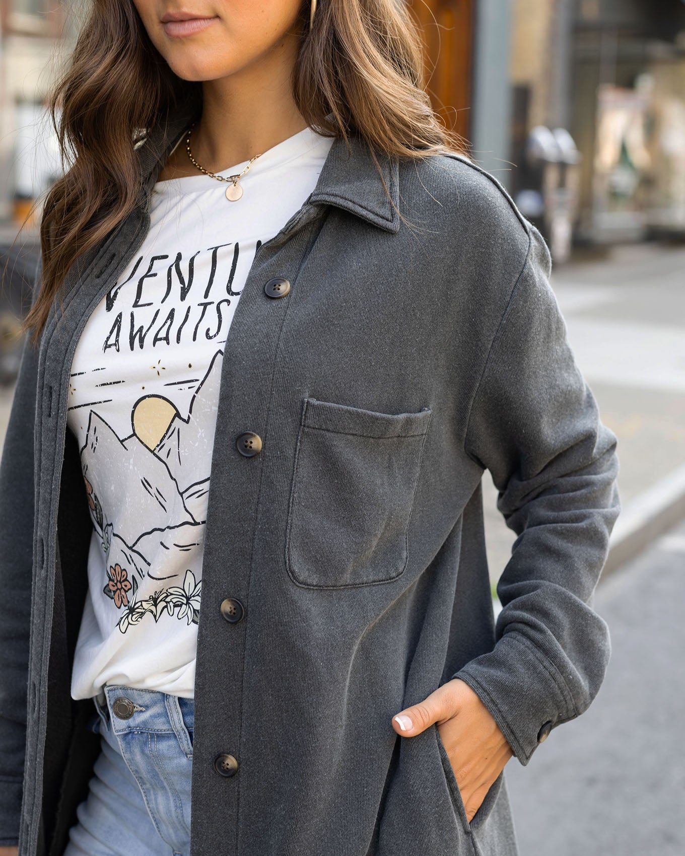Black polyester terry jacket cheap