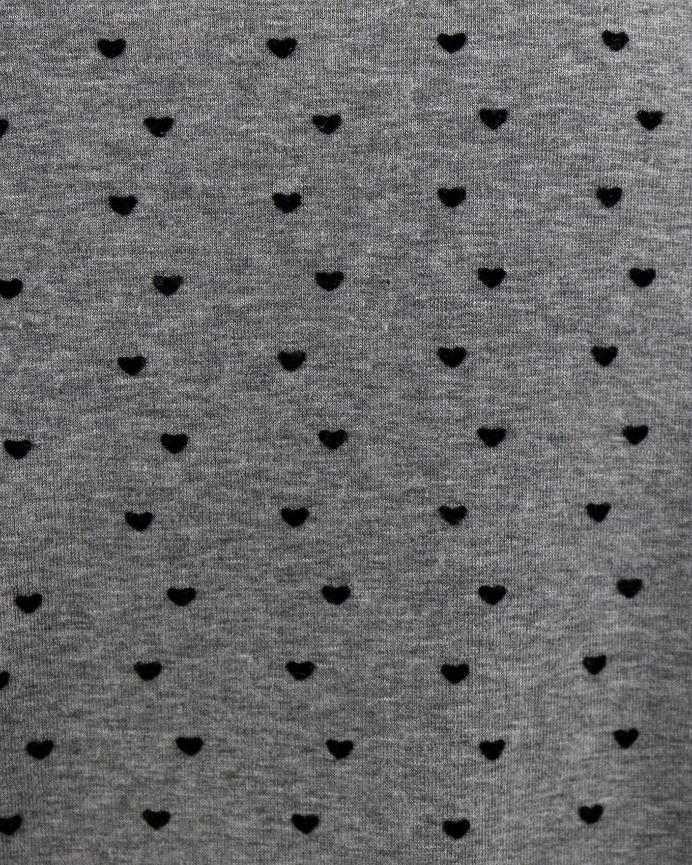 fabric view of mini hearts t-shirt