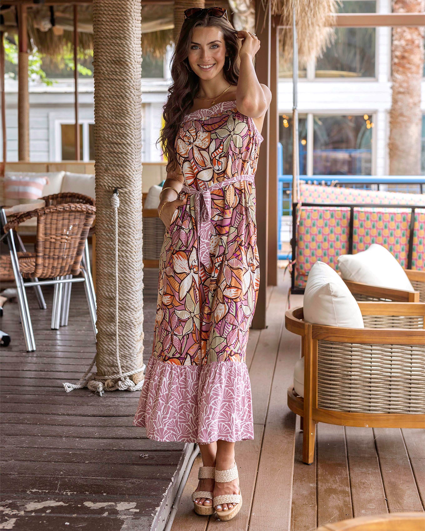 Floral Summer Maxi Dress Floral Print / L Floral Summer Maxi Dress Floral Print / L