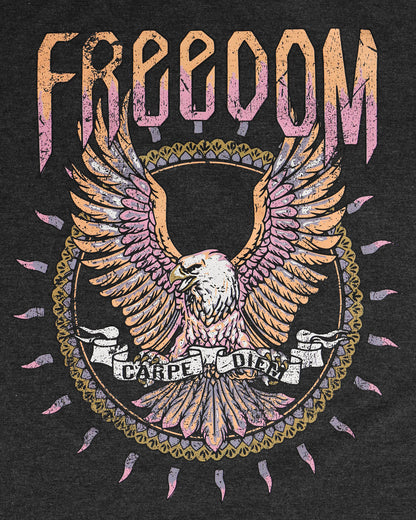 Graphic view of Girlfriend Fit Graphic Tee - Freedom