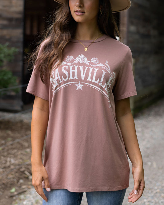 front view of nashville graphic tee