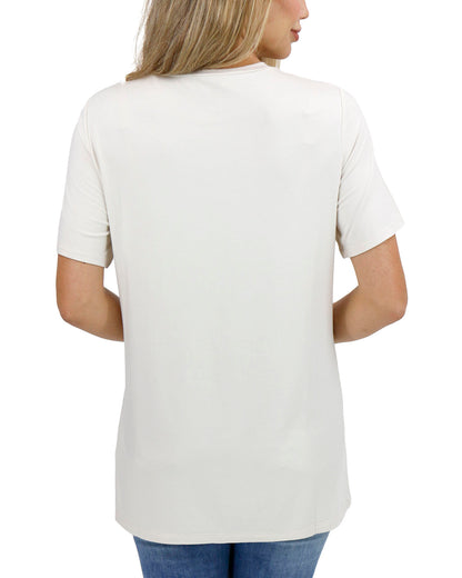 back view stock shot girlfriend basic fit tee in cream