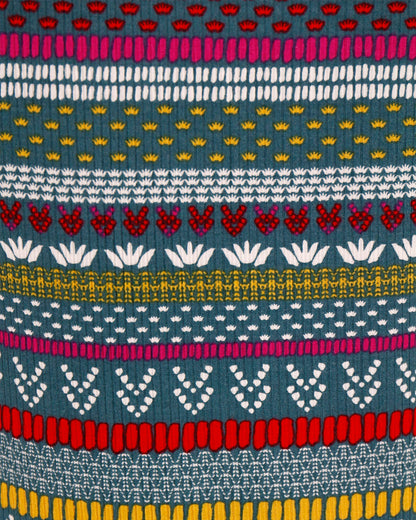 Pattern view of Multi Intarsia Holiday Sleep Shirt Dress