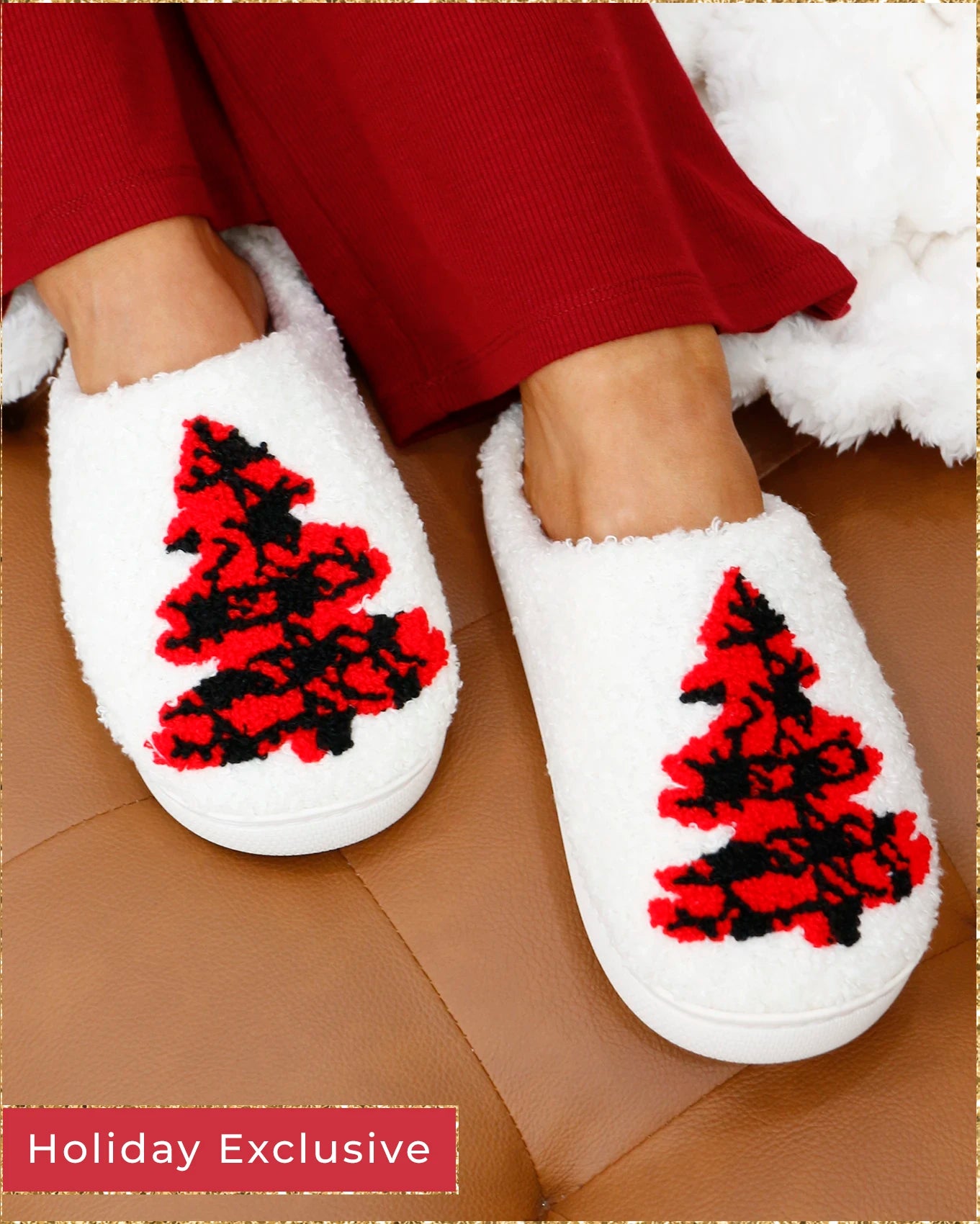 Holiday slippers on sale