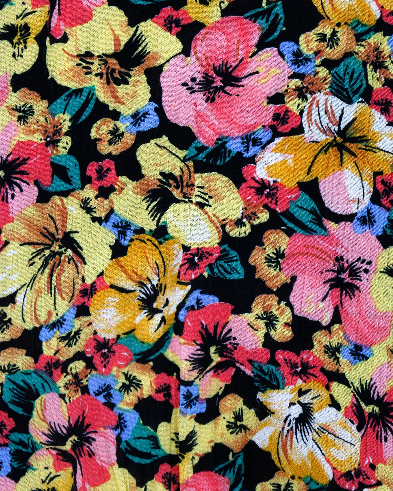 Floral Top Petunia Material Close Up