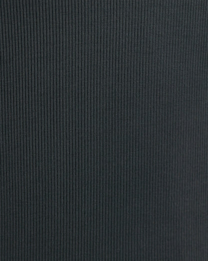 Fabric view of Soft Black Lightweight Ribbed Cardigan