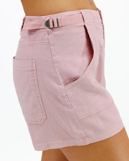 Blush Linen Shorts