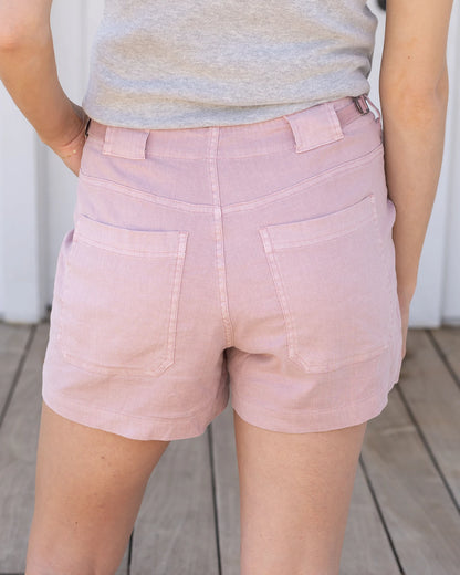 Blush Linen Shorts