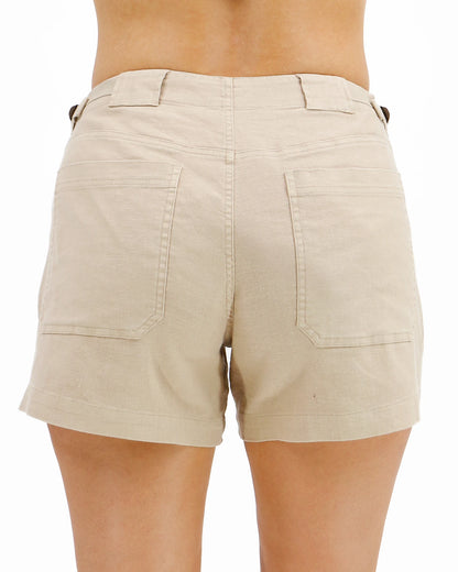 Khaki Linen Shorts
