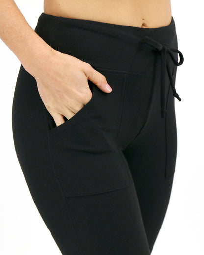 Pocket detail of Black Live In Loungers