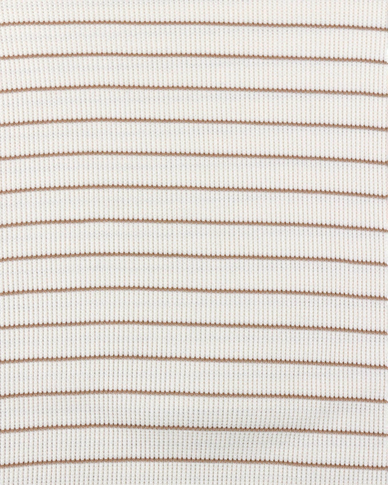 fabric view of natural stripe long sleeve tunic tee