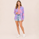 Soft Brushed Spring Pink Plaid Shirt