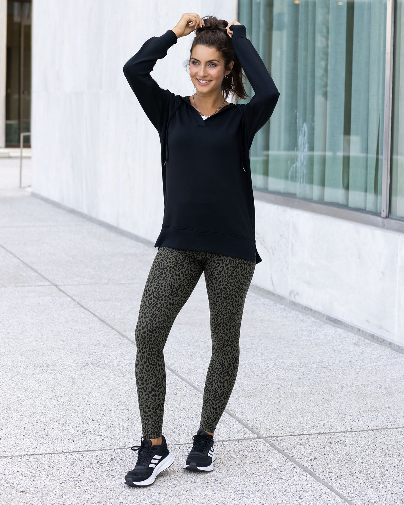 Luxe Leggings- Black Leopard