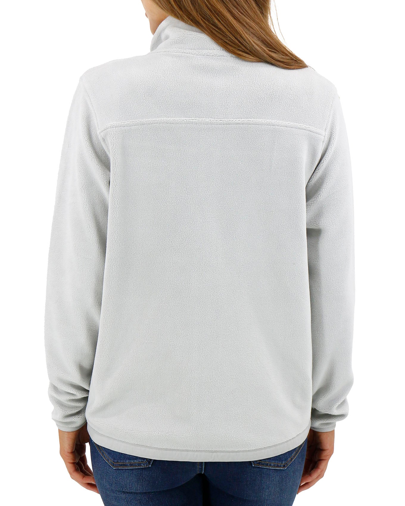 Back view stock shot of Frost Luxe Teddy Fleece Jacket