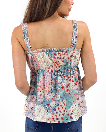Cami Top Pastel Patchwork Back