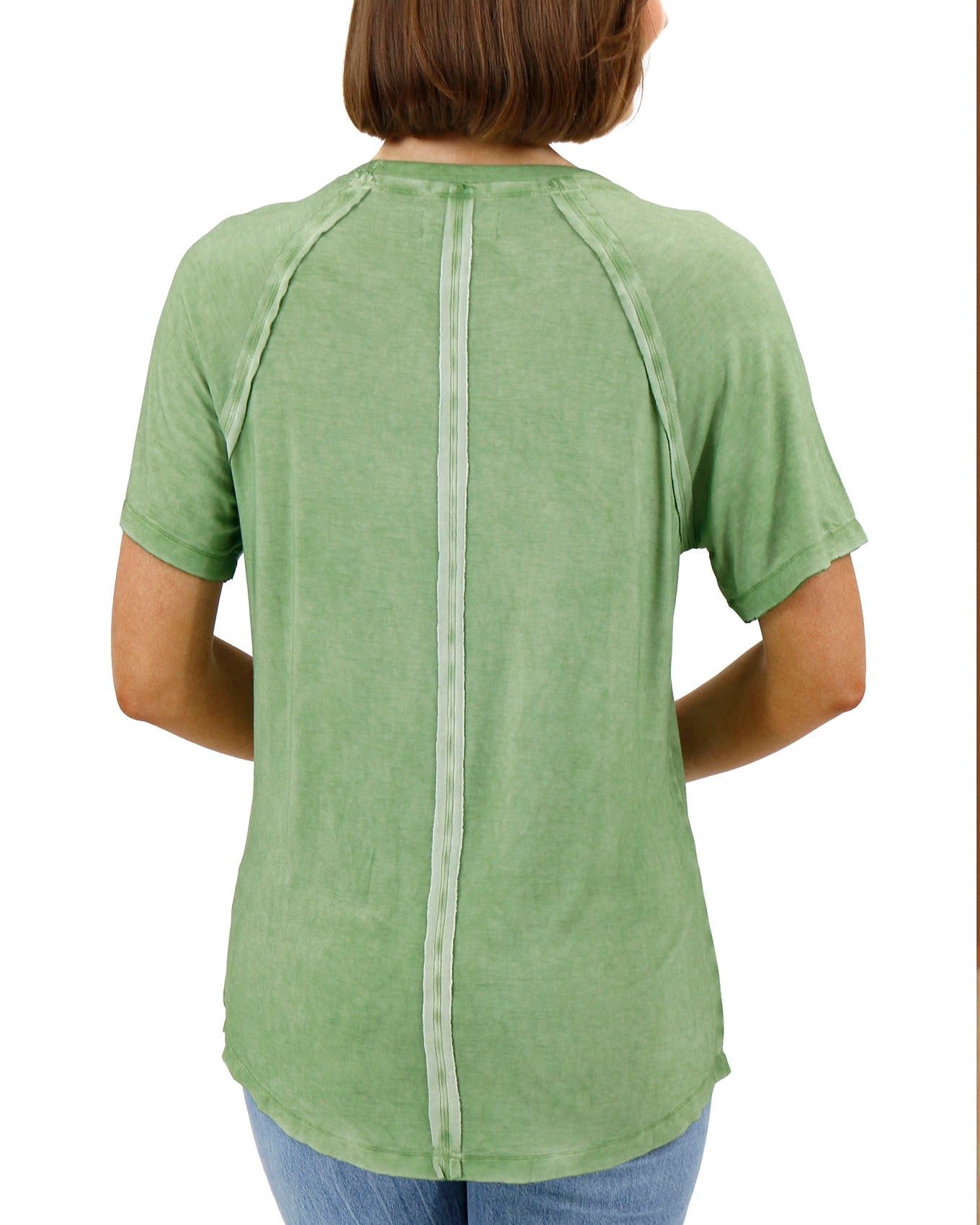 Mineral Washed Mineral Green Raglan Tee - FINAL SALE