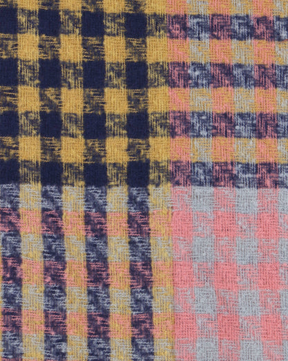 detailed view of multi check scarf