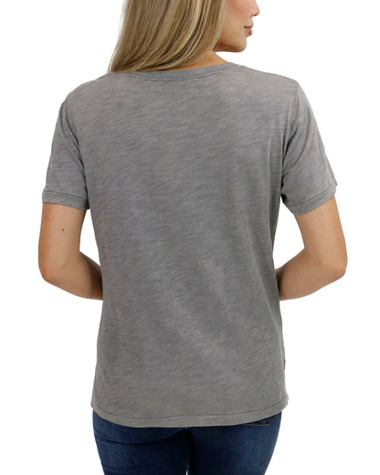 back view stock shot of wild west graphic tee