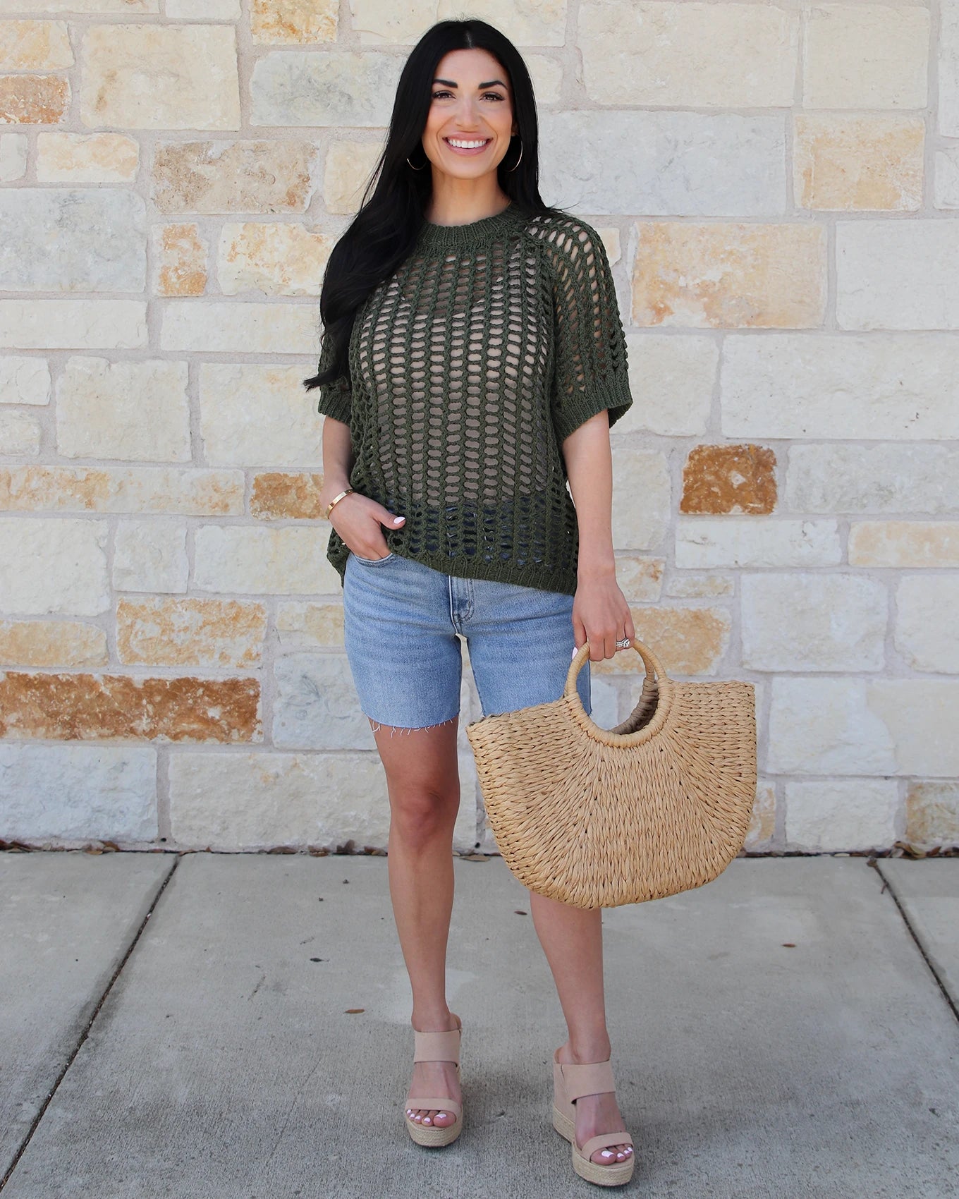 crochet short sleeve top