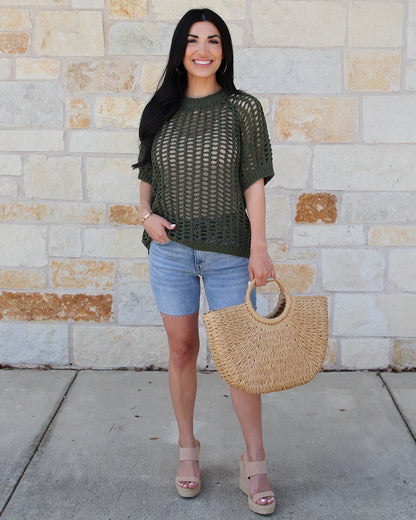 crochet short sleeve top