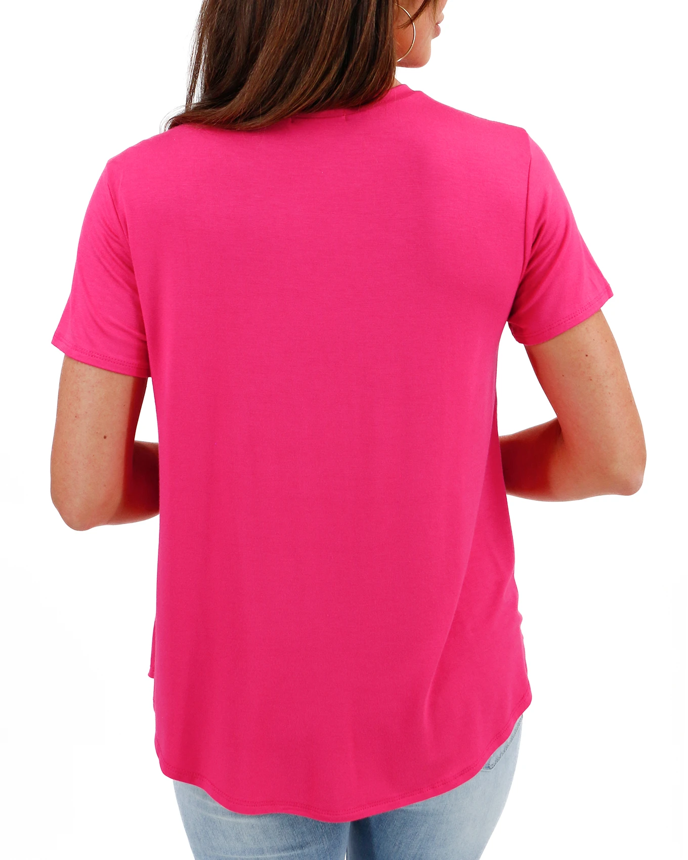 Perfect Pocket Tee in Summer Pink