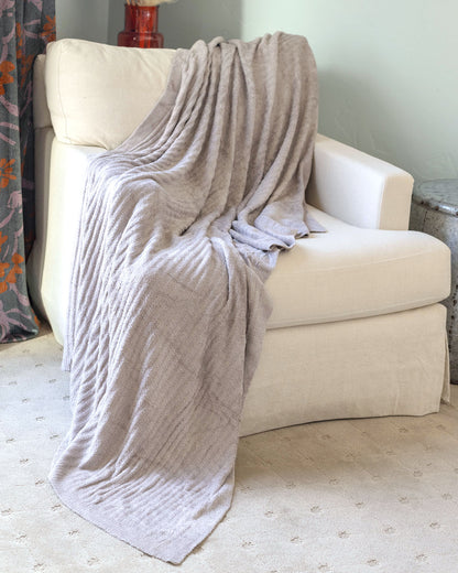 view of almond bambu blanket